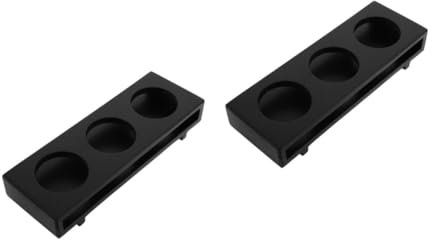 Beavorty 2St Tablett mit ätherischen Ölen für ätherische Öle aus Holz Duftschale Diffusorständer für ätherische Öle Aufbewahrungsregal für ätherische Öle Polierständer Black