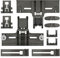 2025 W10350375 Set di parti per cestello superiore lavastoviglie Whirlpool Kenmore, Kitchen Aid Lavastoviglie Parti di ricambio WDT730PAHZ0 WDT750SAHZ0 Parti superiori del rack (nero)