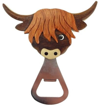 Glen Appin of Scotland Highland Cow Bottle Opener l AP1976