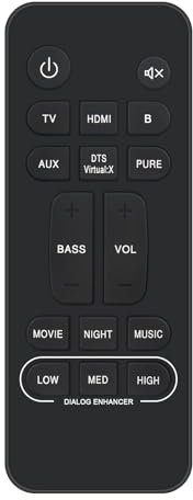 RC-1251 Replacement Remote fit for Denon Soundbar RC-1242 RC-1245 DHT-S217 DHT-S216H