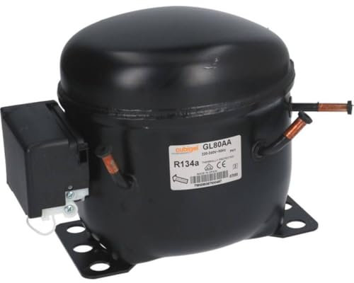 G GRIMALDI Compressore GLY80AAa 1/5 HP compatibile con frigorifero R134a 220-240V 50Hz gas ricambio LBP universale statico RSIR 188W