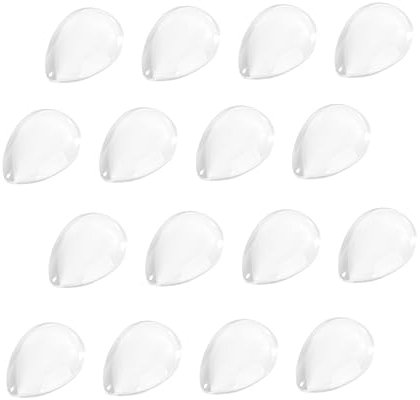 VICASKY 100Pcs Clear Glass Nail Polish Display Beads Nail Color Chart for Salon Use Durable Manicure Tool for Nail Art Presentation Dual Sided Design