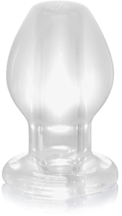 Clear Hollow Butt Plug, Anal Plug Enema, Vaginal Anal Dilator, Adult Anals Peeping Sex Toys für Männer, Frauen und Paare (M)