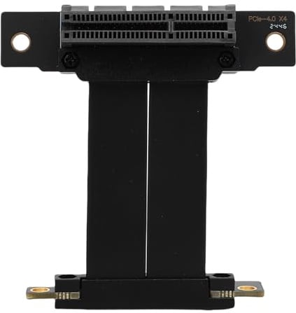 Cuifati PCIe 4.0 X4 Riser-Kabel, Hochgeschwindigkeits-PCI-Express 4X-Verlängerungskabel, PCI-E-Extender-Adapter für PC-Fälle (5cm)