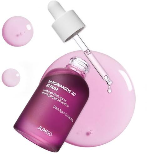 JUMISO Niacinamid Serum 20, Koreanisches Gesichtsserum mit Glutathion, Tranexamsäure TXA und Centella Komplex, reduziert Pigmentierung, ungleichmäßigen Hautton, Porenpflege für Haut