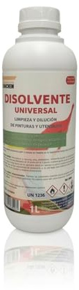 Disolvente Universal 1 Litro | Disolvente, Diluyente y Limpiador | Pintura, Esmaltes, Barnices, Limpieza de herramientas
