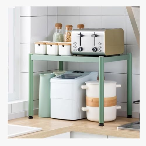 Étagère grille-pain robuste pour micro-ondes - Capacité de 36,3 kg - Gain de place - Vert - Pour petits appareils électroménagers