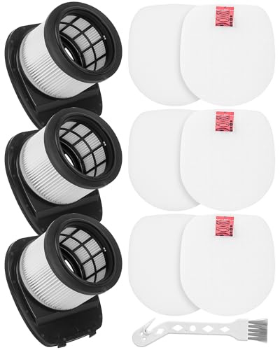 Lilenza IZ201UK IZ380UK Filter Replacement for Shark Cordless Vacuum | For Shark Anti Hair Wrap Hoover IZ201UKT IZ202UKT IZ251UK IZ251UKT IZ252UK IZ370UK IZ380UKT. 3 HEPA + 3 Foam & Felt Filters
