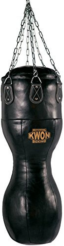 Kwon Hook Leder Sandsack 100-200 cm gefüllt schwarz