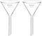 StonyLab 2 Paquetes Embudo de Vidrio de Borosilicato de Embudo de Vidrio Glass Funnel, Tallo Corto 50 mm de Diámetro, 50 mm de Longitud Del Vástago