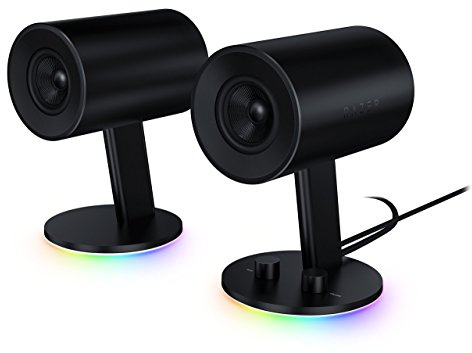 Razer Nommo Chroma - Computer Speakers, Rear Bass Ports for Full Range Gaming & Sound Immersion - Custom Woven Glass Fiber 3 Drivers (Certified Refurbished)