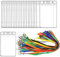 BUYGOO 24PCS Ausweishülle, Transparente Ausweishulle Umhängeband, PVC Kartenhalter mit Lanyard 6 Farben, Ausweishülle mit Band, Lanyard mit Kartenhalter Ausweishülle, für Business Ausstellung Karten