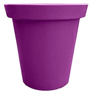 Plast'Up Rotomoulage Pot de Fleurs 200L Delight Violet en polyéthylène densité, Hauteur : 80cm, Fabrication Française, Longueur, Largeur 80 cm