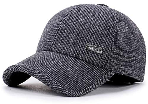 MRACSIY Herren Baseball Cap Wintermütze 57-61cm (Grau 09B)
