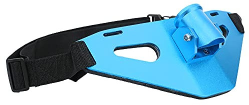 Alomejor Angelrute Gürtel Halter Einstellbarer Stand Up Angelkampfgürtel Aluminiumlegierung Gimbal Gepolsterter Fischrutenhalter(Blau)