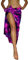 King Kameha Funky Hawaii Cover-up Pareo Sarong, Surf, Pink Violett, Gross