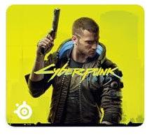 SteelSeries QcK Large Cyberpunk 2077 - Gaming Mouse Pad - 450 mm x 400 mm x 2 mm - Fabric - Rubber Base - Cyberpunk 2077 Edition