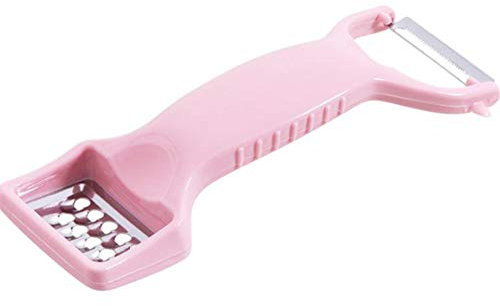 Sytaun Double Ended Peeler,Multiuse Vegetable Fruit Grater Carrot Potato Kitchen Tool Pink