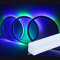 Muzata 16.5FT/5M Silicone LED Profile IP67 Waterproof and Dustproof Flexible Diffuser Channel Bendable Spotless Strip Light Diffuser fit Neon LED Strips Width up to 11MM USC4 5M