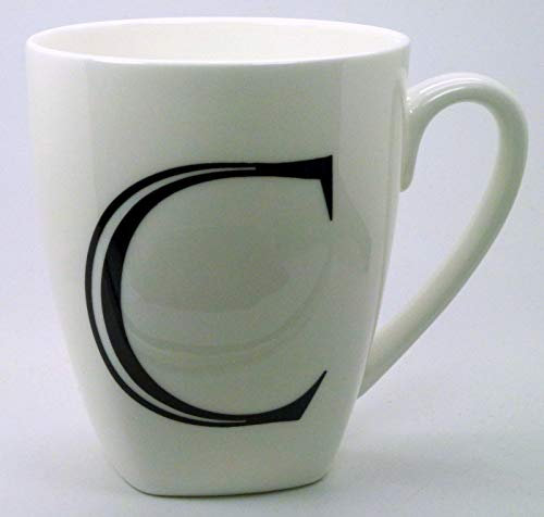 The Plate Collectors Shop C ~ Alphabet Mug ~ Large 14 fl oz(400 ml) Bone China Mug
