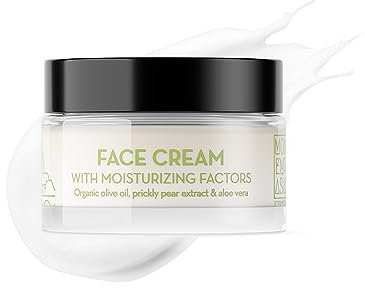 Monemvasia Hyaluron Gesichtscreme - Intensive Feuchtigkeitscreme mit Kaktusfeige, Johanniskrautöl, Olivenöl & Aloe, Für Trockene Haut, 50ml