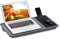 Relaxdays Supporto Pc Portatile con Cuscino con Mouse Pad, Vassoio per Laptop, Barra Antiscivolo, LxP 57,5x30 cm, grigio