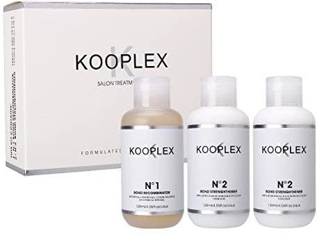 Kooplex Salon & Home Use Bond Haarreparatur-Set für geschädigtes gebleichtes Haar. Behandlung Schutz für alle Haartypen, Nr. 1 (120 ml) & Nr. 2 (240 ml)