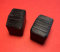 2x Passend für Hailo Zarges Fuss 30x20mm Aussenfuss Leiterschuh Leiterfuss, Schwarz