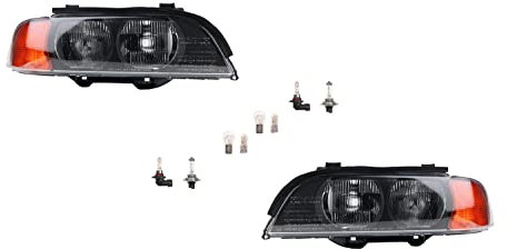 Johns, passend für BMW 5er Scheinwerfer E39 11/95-08/00 + Leuchtmitt. Set links, rechts