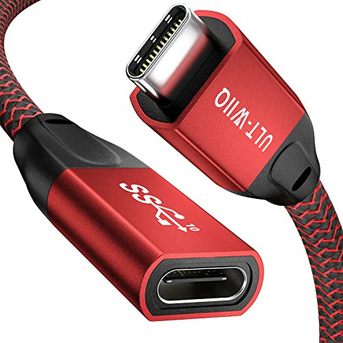 USB Typ C, USB C 3.1 Gen2 10Gbps PD 100W 5A Schnellladekabel mit Video- und Audioübertragung 4K@60Hz für MacBook Pro, iPad Pro, Samsung S22 S20 T5 T7 X5, Steam Deck (0,2 m)