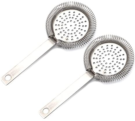 Passoire à Cocktail Professionnelle Cerclage Complet Sans Pattes Acier Inoxydable Filtration Glace Matériel de Bar et de Restaurant Accessoire Barman Mixologie (2)
