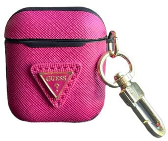 Guess Saffiano AirPods Case, Pink