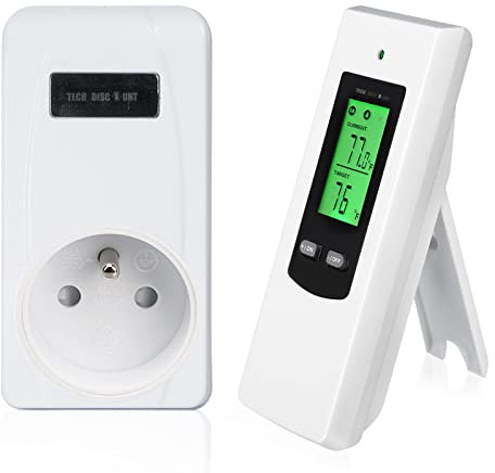 InnovTec Thermostat Ballon Eau Chaude Réglable Connecté Chaud Froid Programmable Chauffage Radiateur Température Rétroéclairage Chaudière