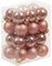 Kleine Baumkugeln aus Glas Ø 2 cm/2,5 cm/3 cm - Christbaumkugeln Baumschmuck Christbaumschmuck Weihnachtsbaumschmuck Weihnachtsbaumkugeln (2,5 cm, Koralle)