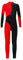Hedmy Kinder Mädchen Turnanzug Eiskunstlauf Gymnastikanzug Langarm Pailletten Jumpsuit Overall Einteiler Trikot Gymnastik Leotard Schwarz&Rot 146-152