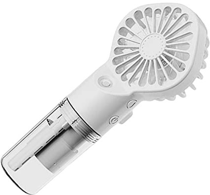 Folpus Portable Misting Fan, Water Spray Mist Fan Personal Mister Sprayer Fan Mini Mister Fan, White