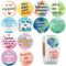 500 Stk 12 Muster Deutsch Inspirierende Sprüche Motivationsaufkleber Selbstklebend Motivation Aufkleber Quotes Stickers für Geschenk Briefumschlag Geschenktüten Scrapbook Laptop Notizbuch usw.