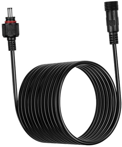 Hemobllo Extension Power Cable for Solar Pump and Monitoring Equipment Power Cord for Solar Lights and Water Supply Applications