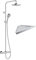 Colonne de douche thermostatique HANSGROHE Vernis Blend 200 EcoSmart chromé + tablette AddStoris