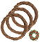 YZDZSW Natural Grapevine Wreath, 3 Pcs Vine Branch Wreath, 20 cm Christmas Rattan Wreath Hand-woven Rings Rattan Wreaths for DIY Wreath Xmas Halloween Easter