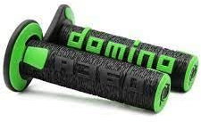 DOMINO Manopole 120 mm NERE VERDI Per MOTO CROSS TRIAL OFF ROAD MX MOTARD