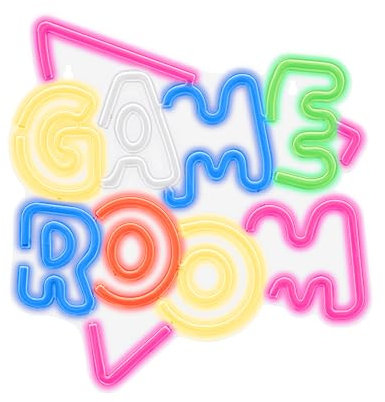 FOREVER Light Luz nocturna Neón PLEXI LED GAME ROOM Letrero luminoso LED Multicolor Para el jugador - Una decoración de habitación para la pared.