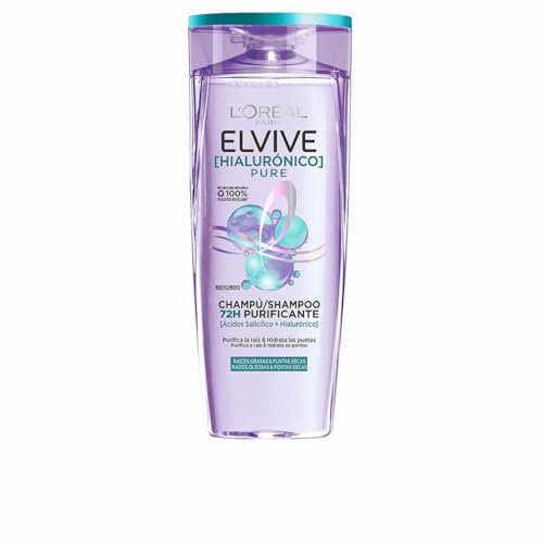L'Oréal Paris Elvive Hyaluron-Shampoo, Pure, 380 ml