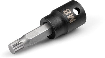 TEKTON Douille à choc 3/8 Drive x M8 Triple embout carré | SIB18208