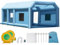 VEVOR Cabine de Peinture Gonflable 8x4,5x3 m, Tente Peinture Gonflable Automobile avec Souffleurs Puissants 950 W + 750 W et Système de Filtration, Station de Travail pour Pose de Peinture Atelier