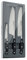 Arcos Serie Riviera - Juego Cuchillos Cocina 3 piezas (1 Cuchillo Mondador + 1 Santoku + 1 Cuchillo de Chef) - Hoja de Acero Inoxidable Forjado NITRUM - Mango de Polioximetileno (POM) - Color Negro