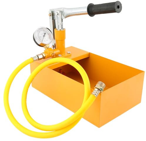 KBIBCK Pompa di Prova Idrostatica, Pompa di Prova Della Pressione, Alluminio Pompa Di Prova, 2.5Mpa 25kg Pompa di Prova, Utilizzata per Rilevare Tubazioni Dell'acqua e Riscaldamento a Pavimento