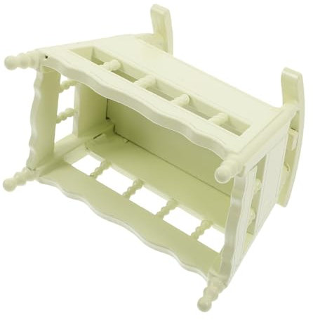 ibasenice 1:12 Miniatur Puppenhaus Möbel Set Jungen und Mädchen Puppenhaus Bett Spielzeug Krippe für Baby Puppen