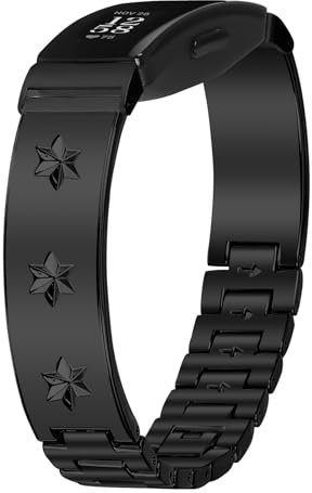 Gimuk Armband kompatibel mit Fitbit Inspire 2, Damen und Herren, Edelstahl, Metall, Ersatzarmband, kompatibel mit Fitbit Inspire 2/Fitbit Inspire HR/Inspire/Ace 2, klein und groß, Einheitsgröße