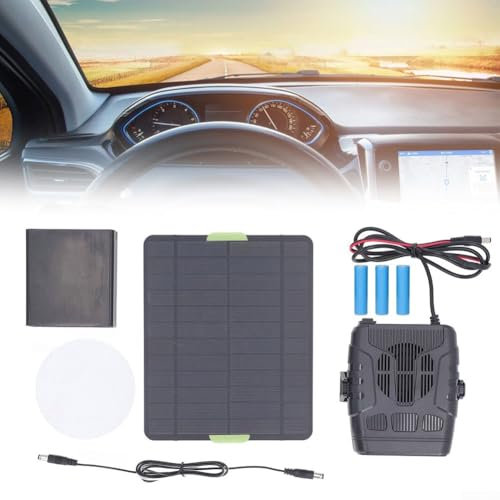 Calentador de panel solar individual de 20 W, calentador de panel solar, calefacción de secado de casa de mascotas, viento cálido, para mantener a tus mascotas calientes al aire libre